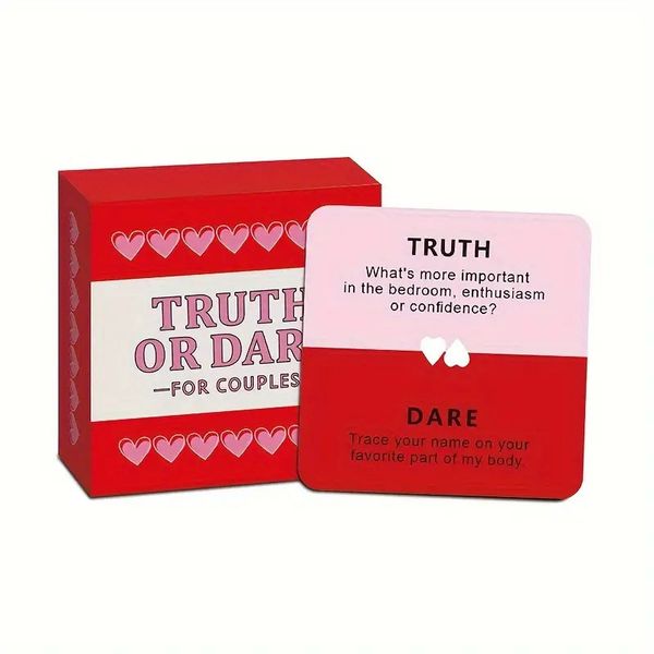 Couple Mini Version "Real or Bold" Bedroom Fun Card Game, Tabletop Game