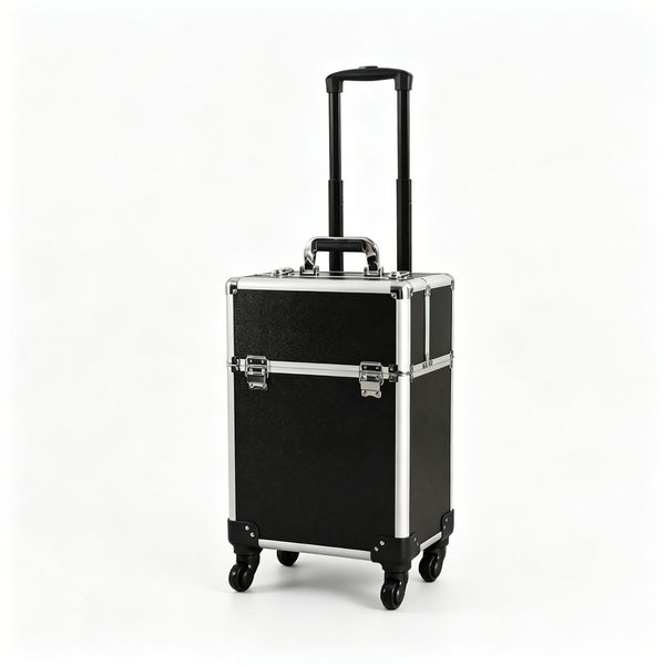 Rolling Makeup Case, Train Makeup Travel Case, Portable Cosmetology Case