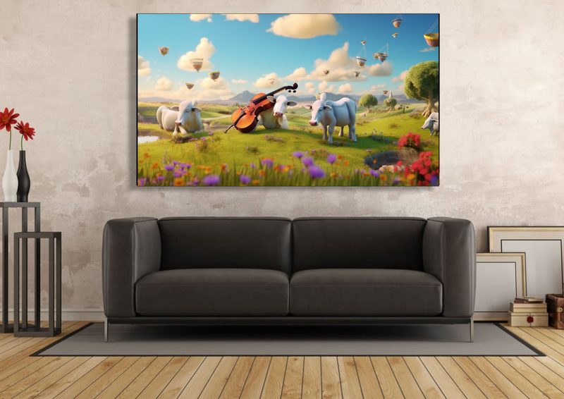 Canvas Wall Art - Countryside Syphony Abstract - IM0220