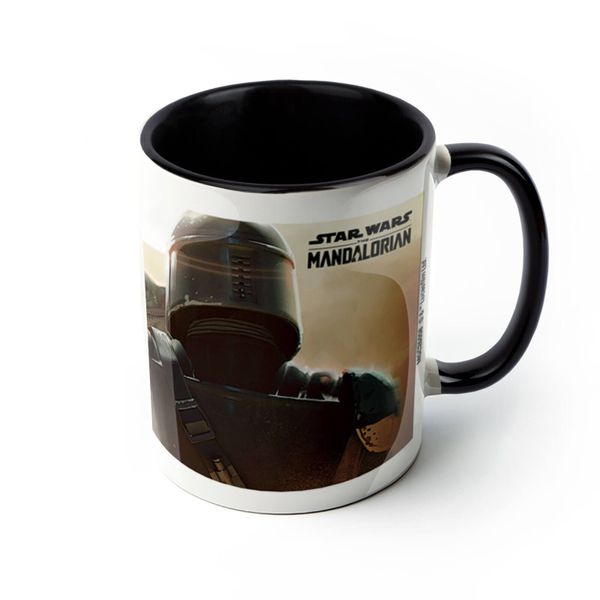 Star Wars: The Mandalorian (Shoulder) Black Coloured Inner Mug