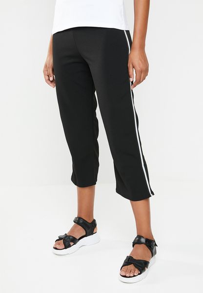 Women's Style Republic Cropped Jogger - Black &amp; White