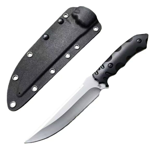 Premium Steel Tactical Fixed Blade Knife G10 Handle with Kydex Sheath
