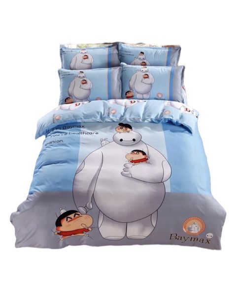 Baymax Kids Character Duvet Cover Set - Polyester - Double/Queen Bed Size