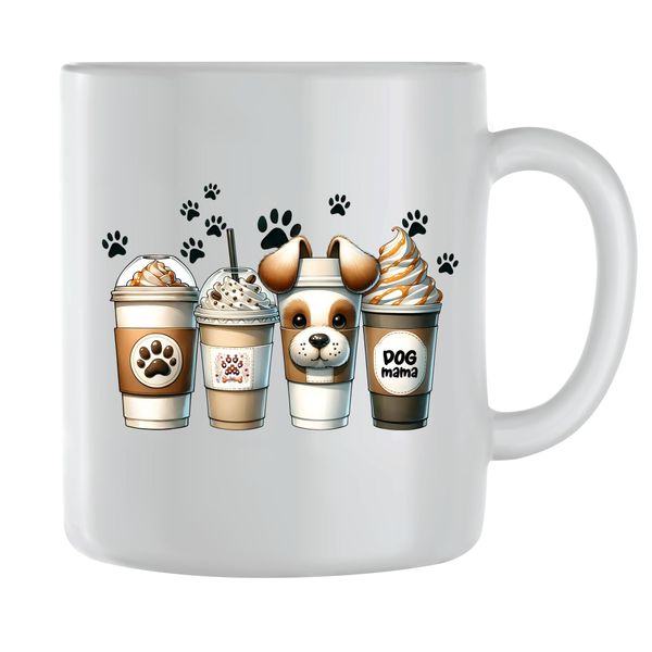 Pup mom Coffee Mugs for Women Trendy Coffee Mama Graphic Mom Cup Gift 203