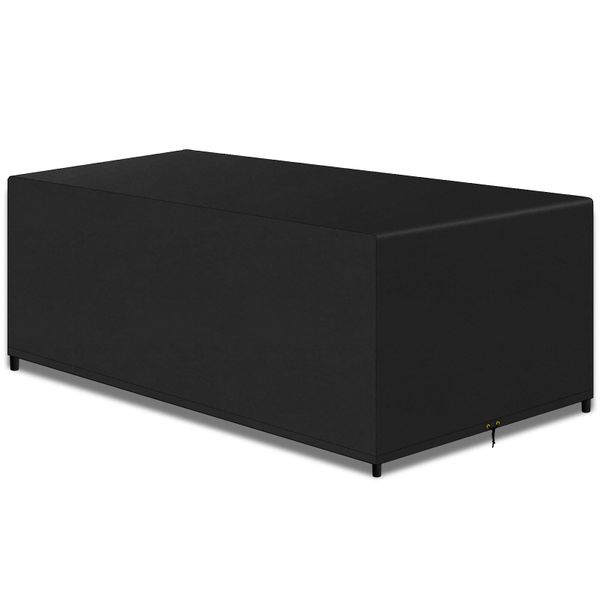 Large Cube Garden Table Furniture Covers Outdoor Square Rattan Cube