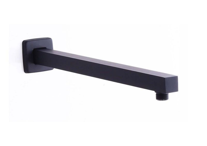 Kessler Shower Arm With Flange 400mm Square Matt Black