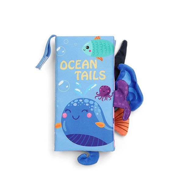 Baby First Touch and Feel Soft Educational Cloth Book - Ocean Tail