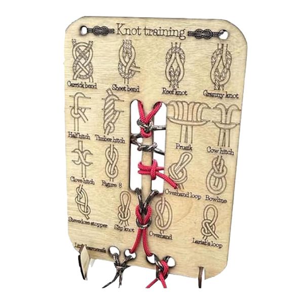 Toy Wooden Learn To Tie A Knot Training Board -20cm