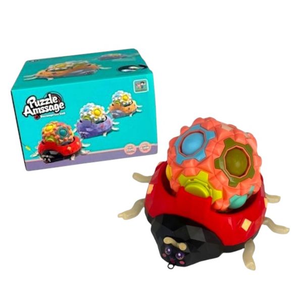 3-in-1 Colorful Flash Lamp Massage Ball - Decompression Puzzle Toy