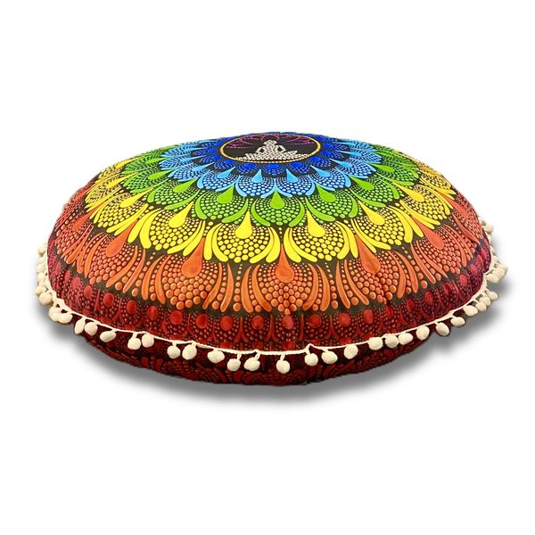 Creative Deco Luxury Meditation Cushion - Velvet - TAPASYA - 50cm Diameter