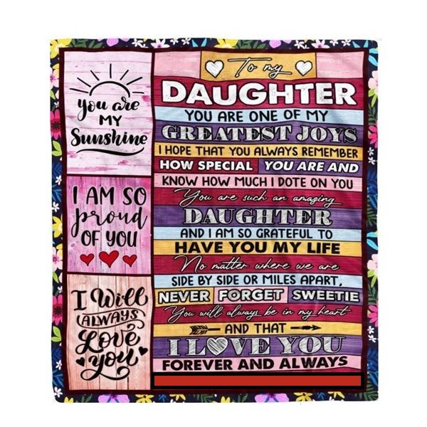Blanket to my Daughter - You are my Sunshine 130 x 200 cm