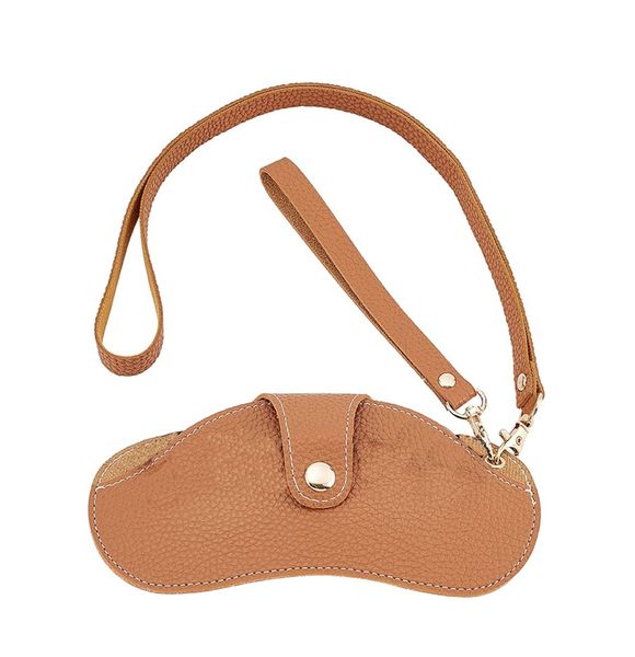 Soft PU Leather Sunglasses Case Portable Glasses Pouch