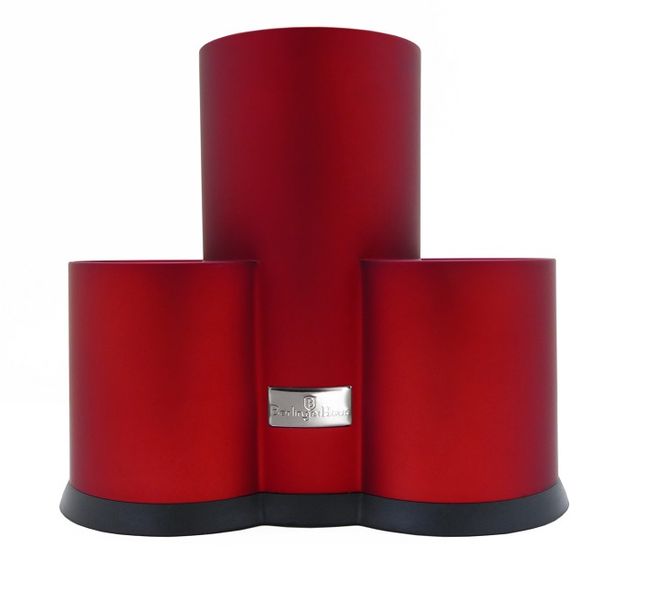 Berlinger Haus 3-Tiered Universal Knife and Kitchen Utensil Stand - Burgundy