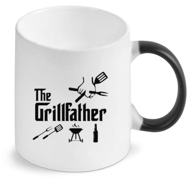 The Grillfather Birthday Christmas Father's Day Gift Magic Coffee Mug