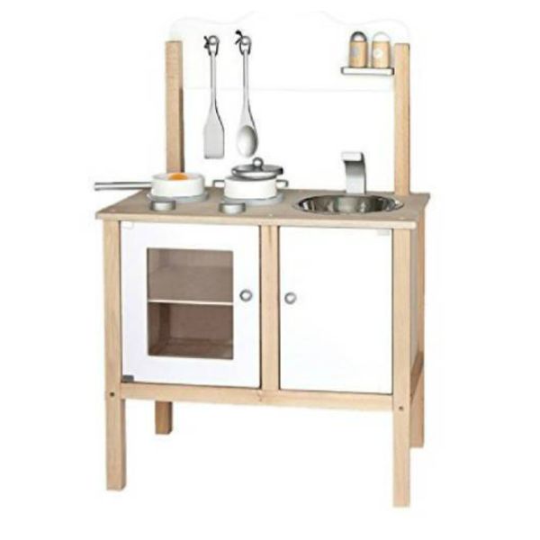 Noble Kitchen with Accessories (Includes Stove, Sink, Oven, Pots)