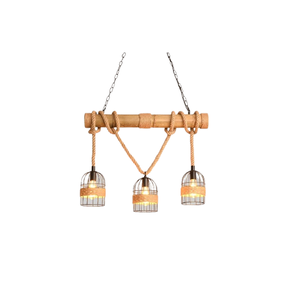 Vintage Pendant Birdcage Rope Light