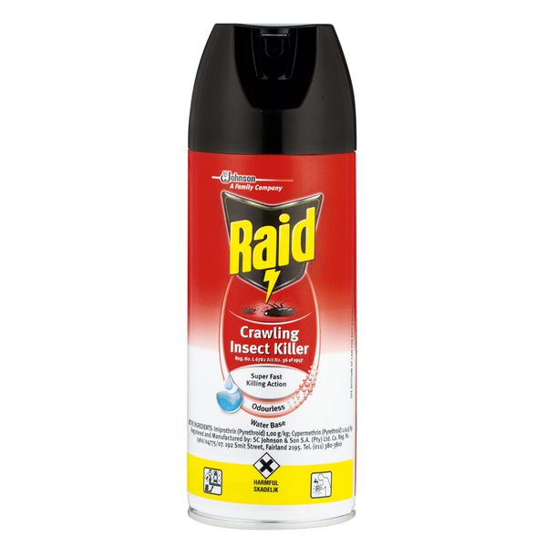 Raid Superfast Odourless Crawling Insect Killer Aerosol 6 x 300ml