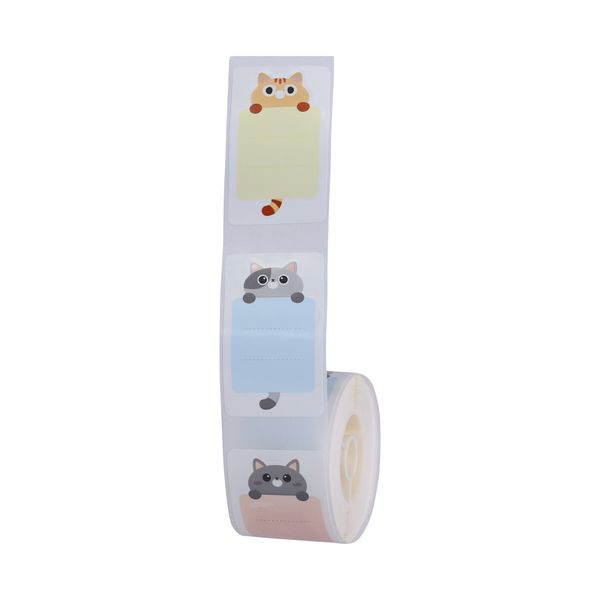 Niimbot- D101 - R25x42- 150 Labels Per Roll- Baby Cat Design
