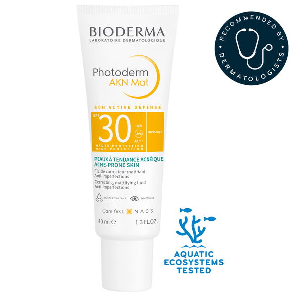 BIODERMA Photoderm AKN Mat SPF30 Mattifying Sunscreen for Oily Skin 40ml