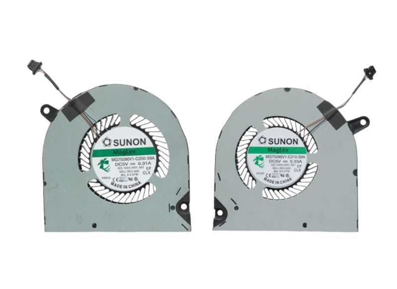 CPU and GPU Cooling Fans Compatible with Dell G5 15 5500 5505 G3 3500