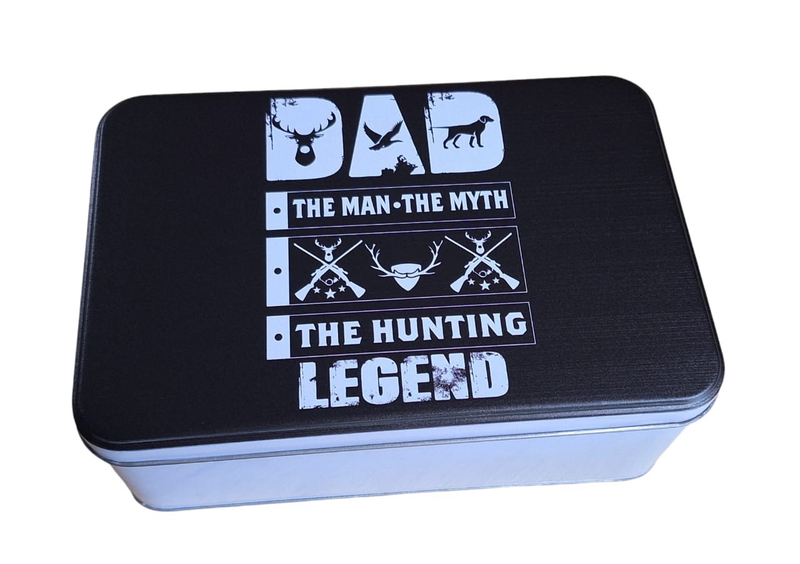 Practical Storage Tin - Dad, the Hunting Legend