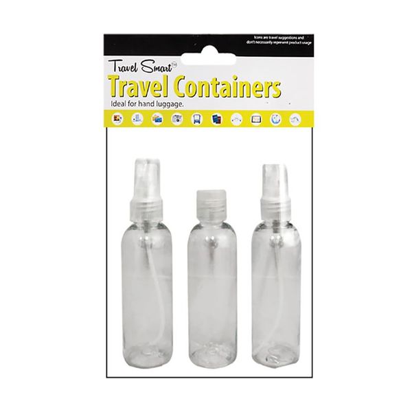 Travel Bottles - 3 Piece - 100ml - 10 Pack