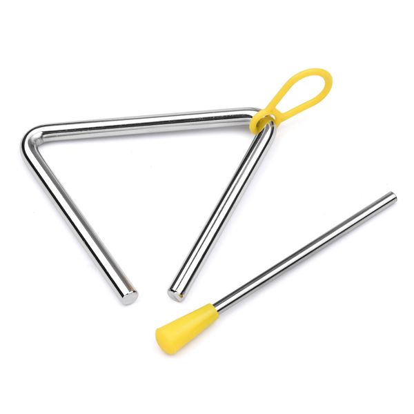 4-inch Triangle Bell, Steel, w/ Mallet, Kids