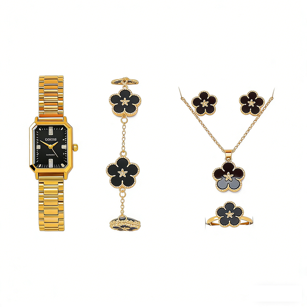 High-end Clover Watch and Jewelry Set