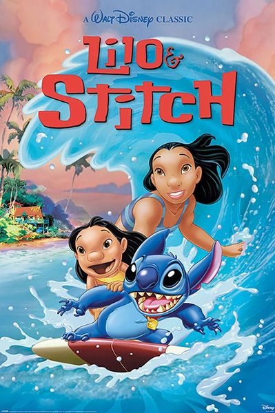 Lilo And Stitch (Wave Surf) Poster