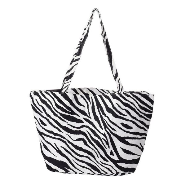 Escape Canvas Tote Bag - Zebra Stripe