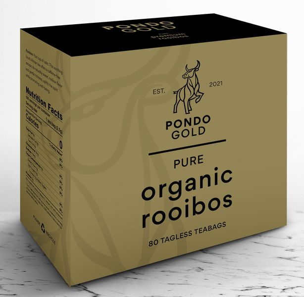 Pondo Gold Pure Organic Tea 200g (80 Teabags)