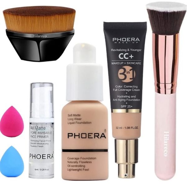 Phoera Makeup &amp; Brush Set - Warm Peach
