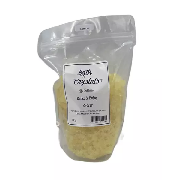 Bath Crystals Lemon Flavour 4 Bags 1kg