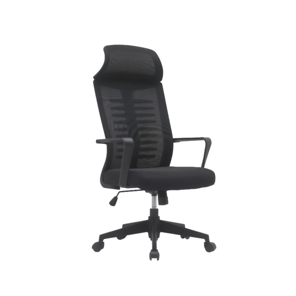 Ergonomic Mesh Adjustable Backrest Office Chair With Head And Armrests
