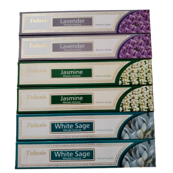6-Pack Tulasi Premium Quality Masala Incense