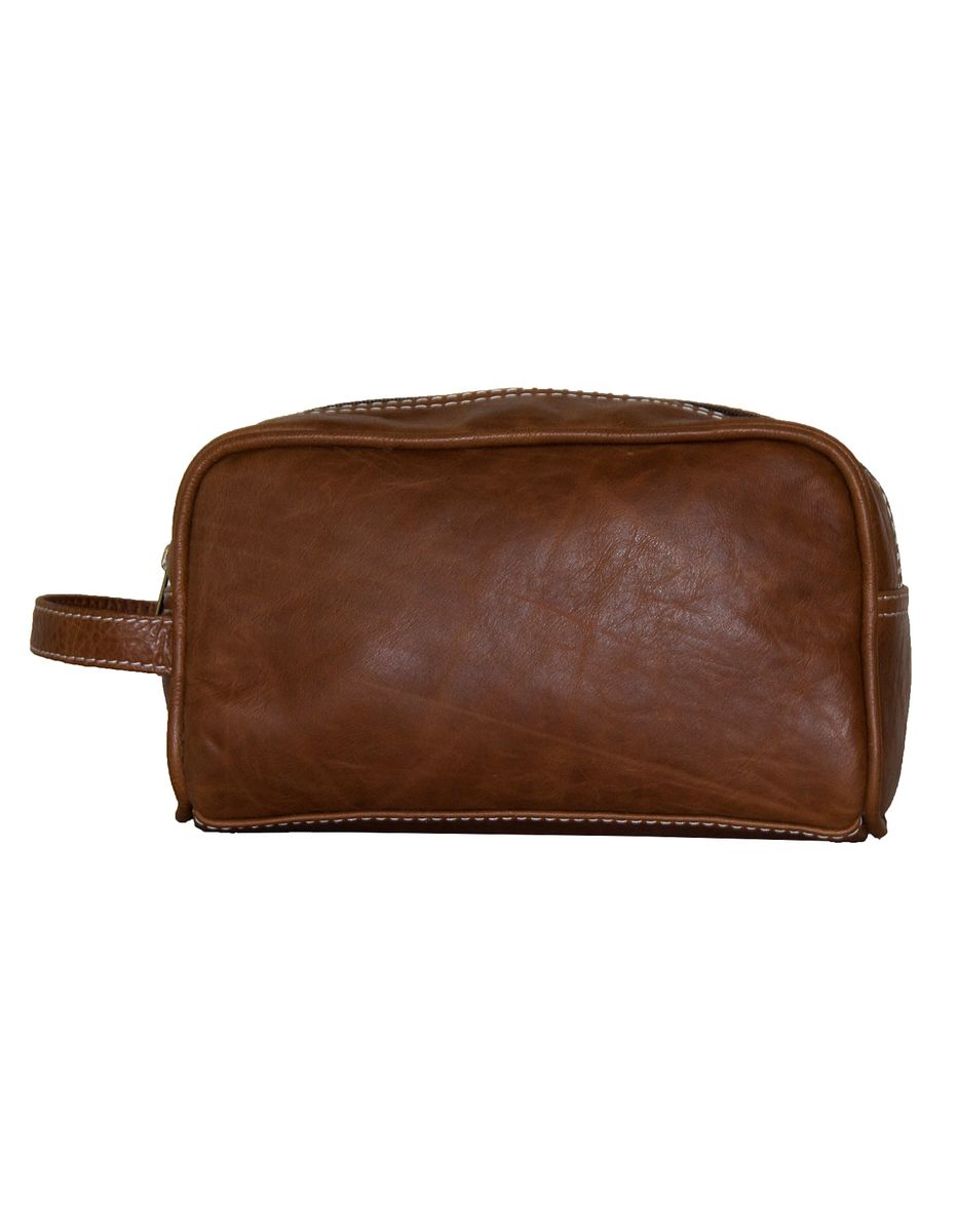Luvsa LSTJ120 Genuine Leather Men’s Toiletry Bag Buy Online in South