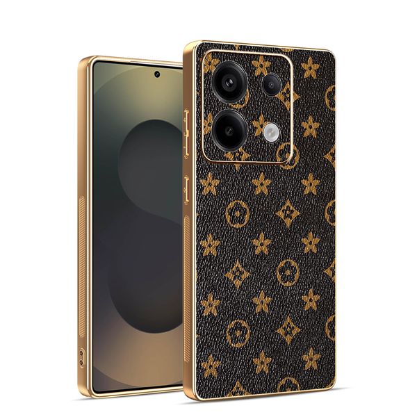 Leather Electroplated Phone Case Compatible With Redmi Note 12 Pro Plus 5G