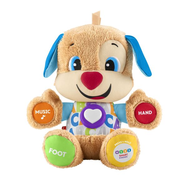 Fisher-Price Laugh &amp; Learn Smart Stages Puppy infant plush toy with music, lights and learning content