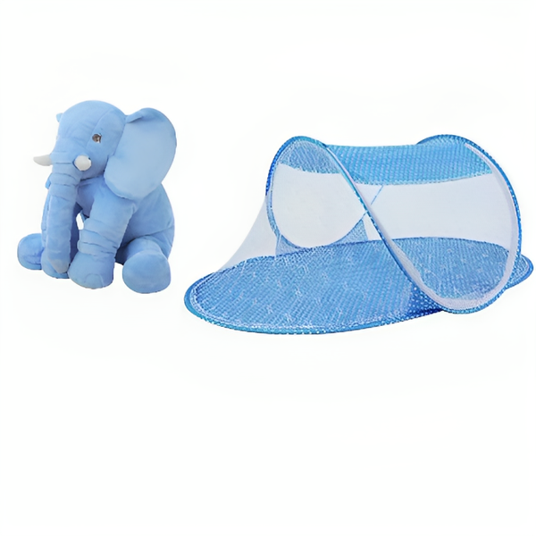 Combination Of Elaphant Pillow &amp; Baby Sleeping Net-ngat