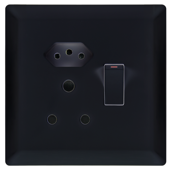 Single Socket 16Amp + Euro Socket 4x4