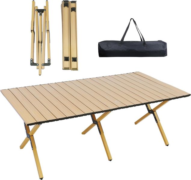 Folding Camping Picnic Table with Carry Bag for Travel Indoor &amp; Outdoor