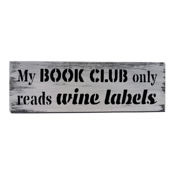 Wood Home Decor Wall Art - My Book Club