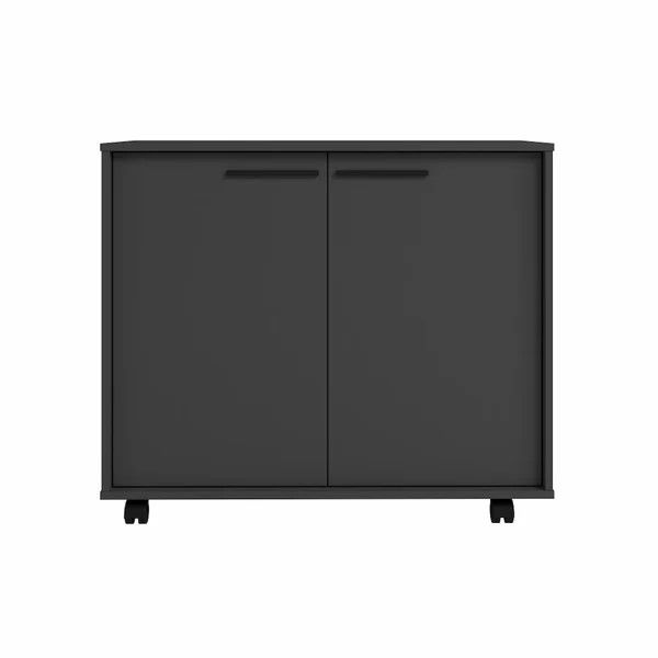 More Black Mobile Utility Cabinet