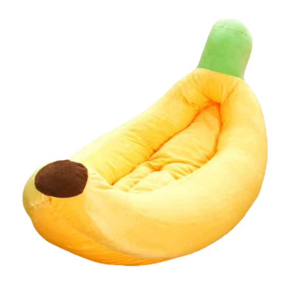 Pet Bed, Banana Design, Soft Material, 60x40x14cm, For Dogs &amp; Cats