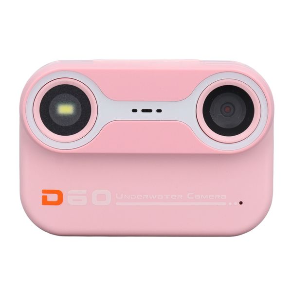 Waterproof Camera, 48MP, 1080P, Dual Lens, 10X Zoom, AF, 3.0m, Pink