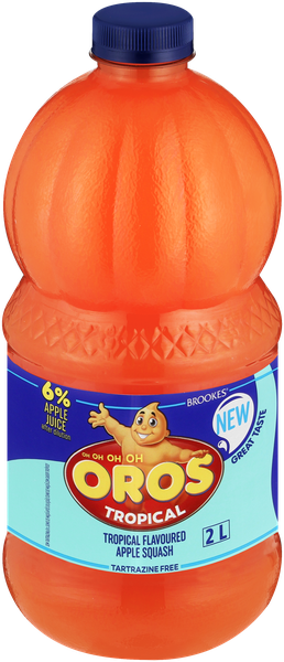 Brookes Oros Concentrated Squash Tropical Flavour 2L