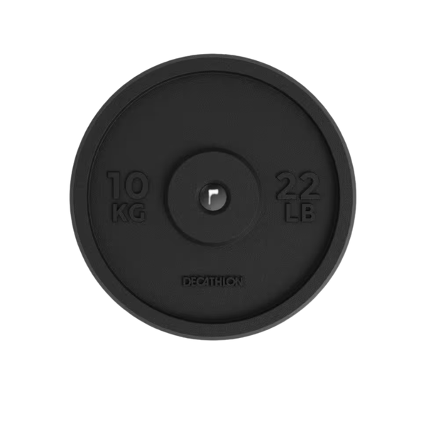 Decathlon Cast Iron Weight Training Disc Weight - 10 kg - 28 mm