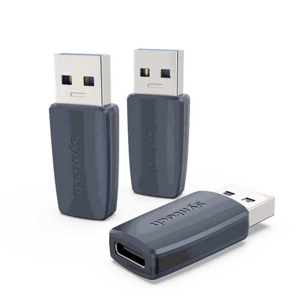 Syntech - USB C Female to USB Male Adapter (3 Pack)