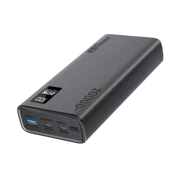 Promate Universal 20000mAh Ultra-Slim , 20W USB-C Power Bank