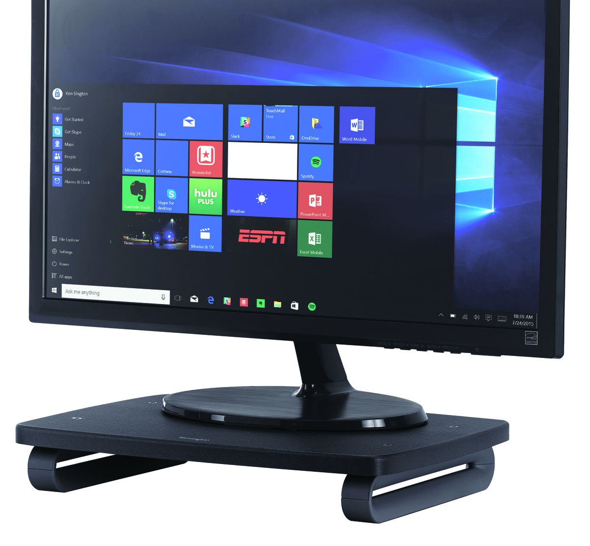 Kensington Optimise IT Flat Monitor Stand with SmartFit System Black